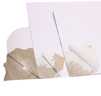 Densitätskarte Druckpapier mit einer Seite weiße Beschichtung Duplexplatte Graue Rückseite weiße Zellstoffplatte