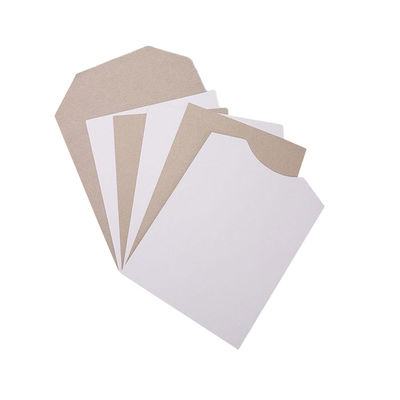 Weiß beschichtetes Duplex-Blatt mit grauer Rückseite, Papierblatt aus Weißpapier aus Mischmasse