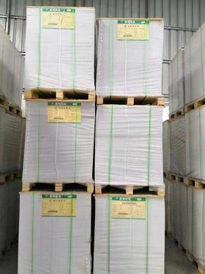 Beschichtete Duplexplatte Graue Rückseite 700x1000mm Einseitige weiße Papierplatte