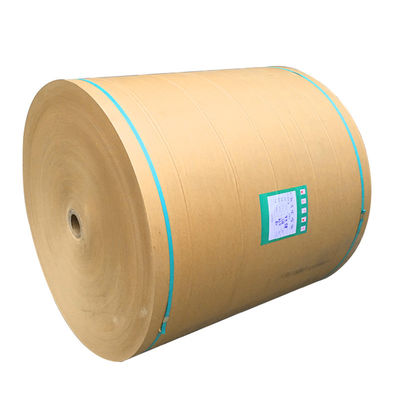 PE-beschichtete Kraftpapierrolle biologisch abbaubar Handwerkspapierbraun Papier recycelt