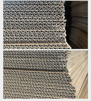 Doppeldicke Wellbleche Pads Doppelwandbleche Braun