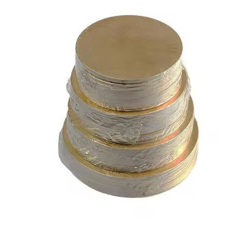 Papierkuchenbrett, benutzerdefinierte Größe, recycelbare Goldkuchentrommel